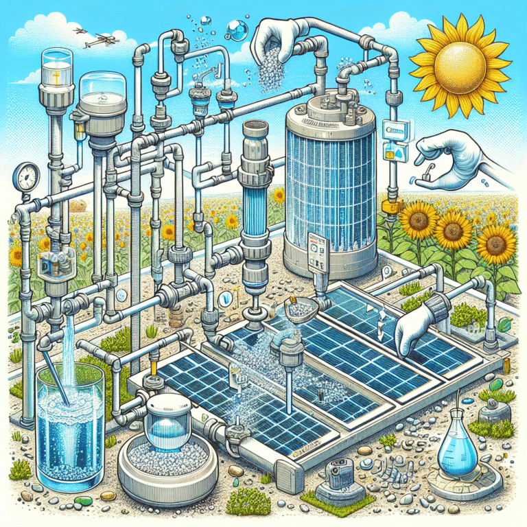how to reduce salt residue in solar water filters