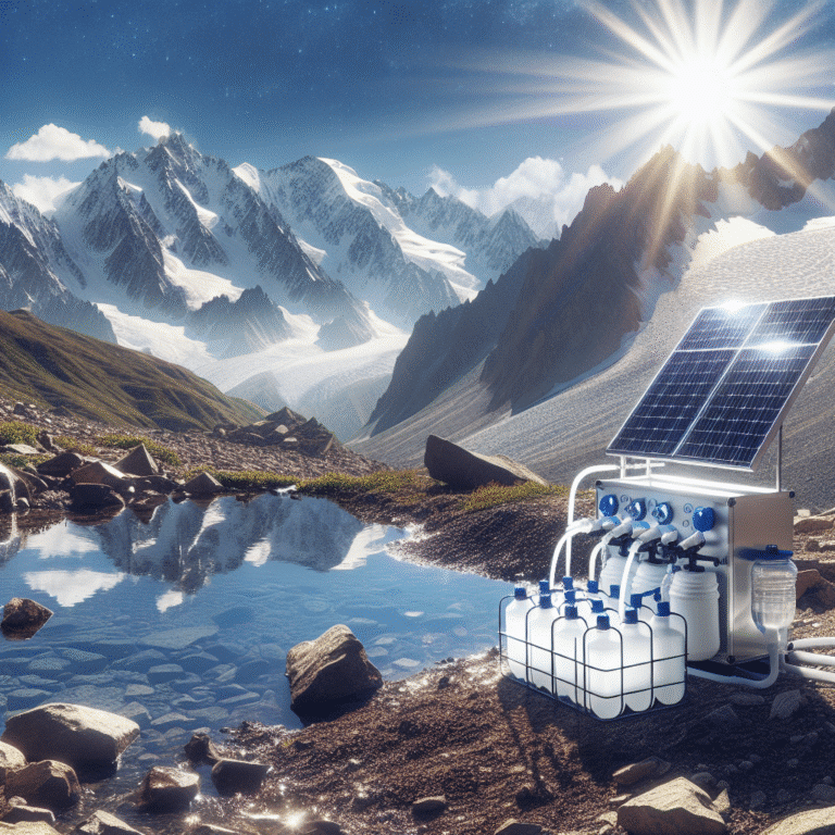 Solar desalination solutions for mountain expeditions