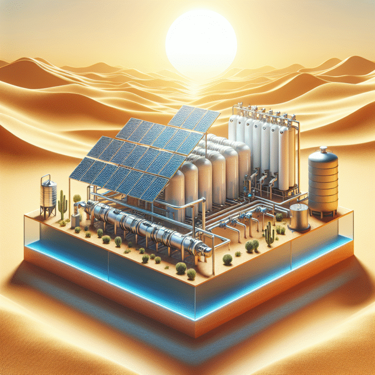 Solar desalination systems for remote work locations