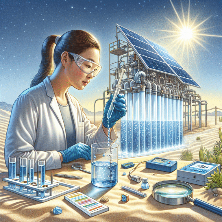 how to test water quality after solar desalination