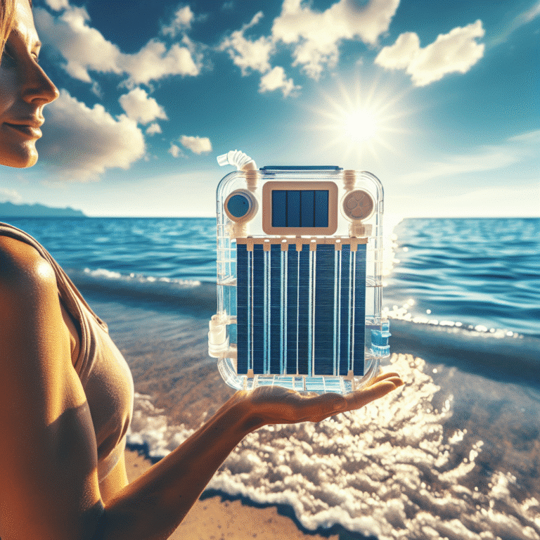 Portable solar seawater purifier for nomadic lifestyles