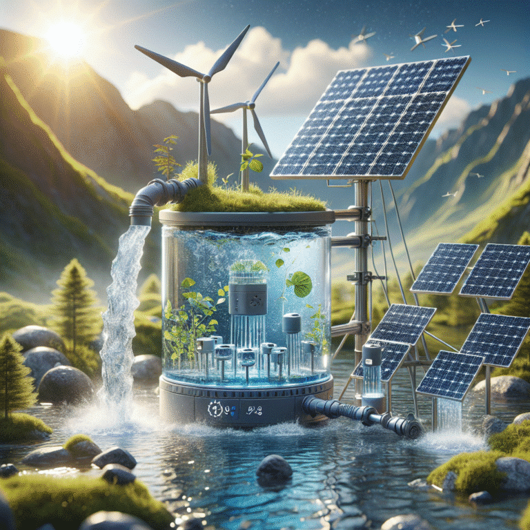 renewable energy tech for personal water purification